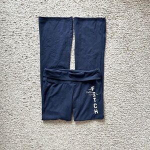 Abercrombie Navy blue flare yoga pants leggings